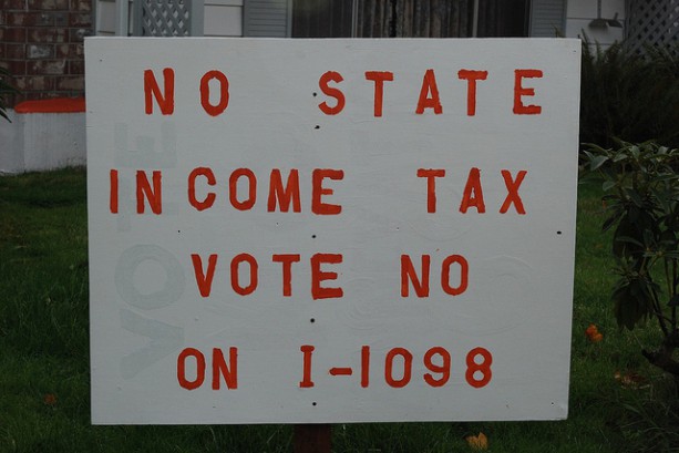 Nine states have no income tax